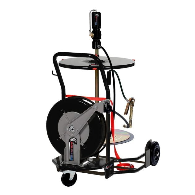 Grease Kit - 60:1 - For 400 lbs Drum - Complete + 3 Wheels Trolley (250039) + 30' Hose Reel