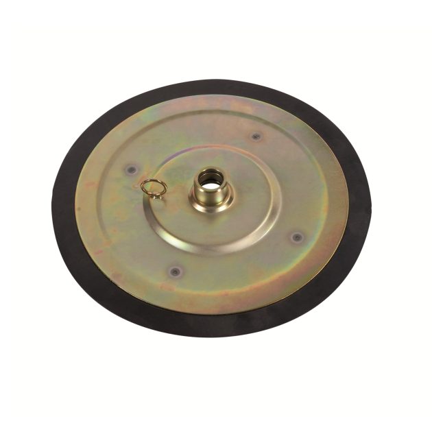 Follower Plate - For Ind. Pump - Metal Center - For 120 lbs Drum - Inner Diameter 1.97" - Outer Diameter 15.75